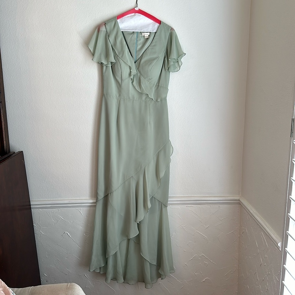 Sage bridesmaid dress